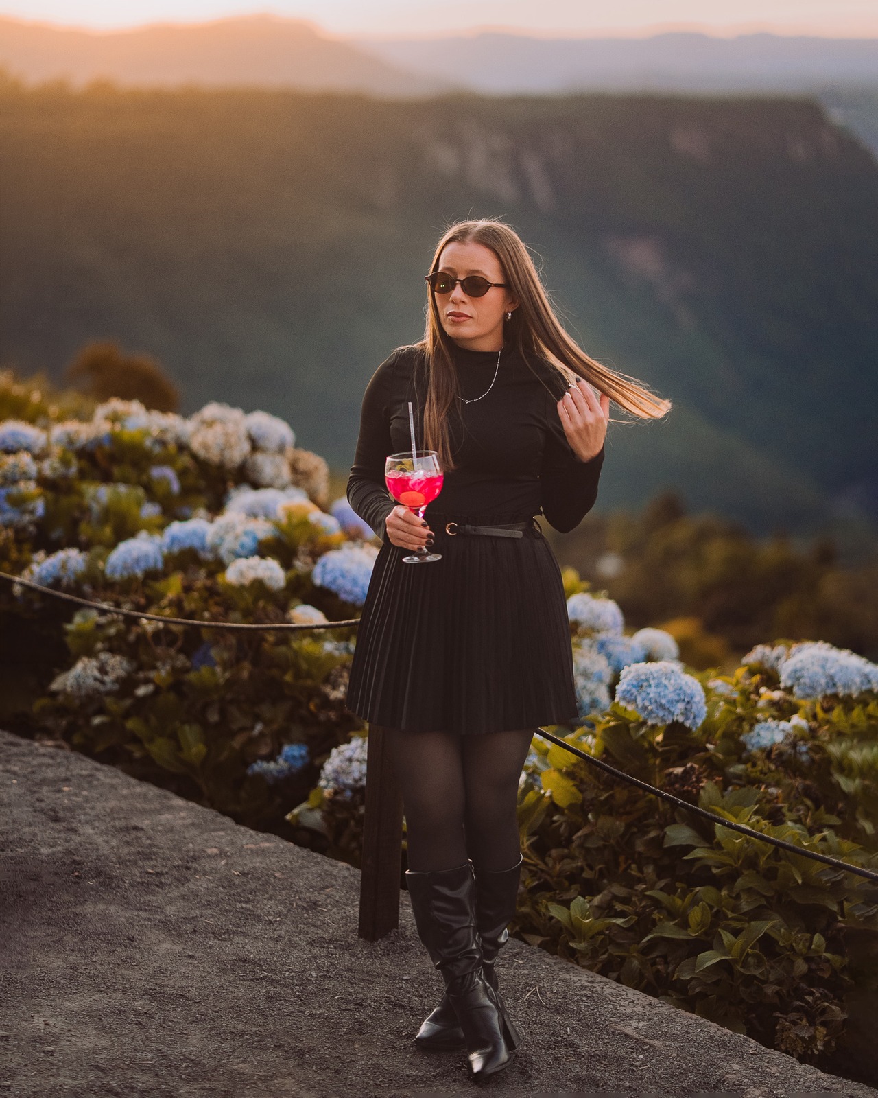 Final edit, editorial portrait at sunset